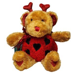 Dan Dee Collector's Choice Valentine's Day Ladybug Bear Plush Stuffed Animal